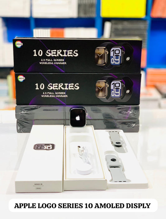 Apple Logo Series 10 AMOLED Smart Watch – High-Resolution Display